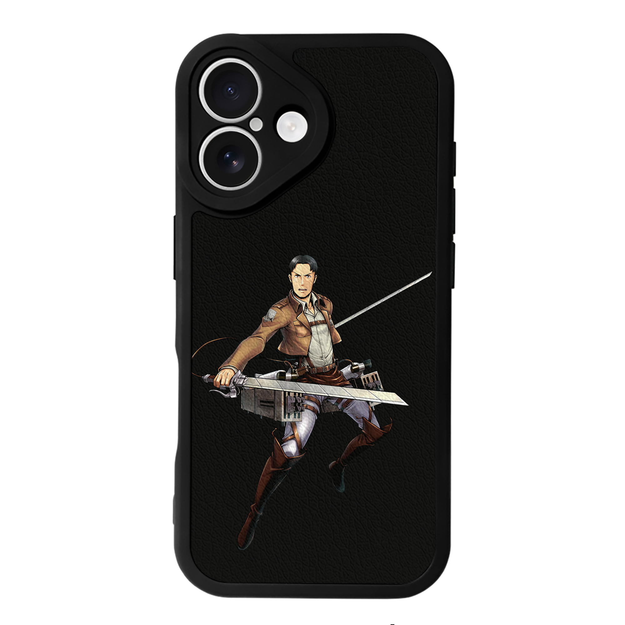 （画像用） 進撃の巨人 Attack on Titan 【iPhone 16シリーズ対応】シリコンスマホケース（レザー調） 材質：シリコン